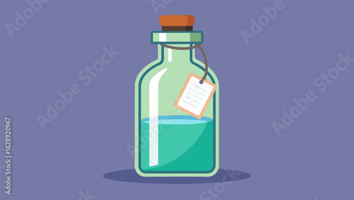 A glass bottle filled with a clear viscous liquid labeled ketamine concentrate used to create the correct dosage for infusion..