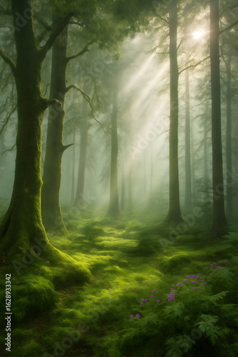 morning in the forest