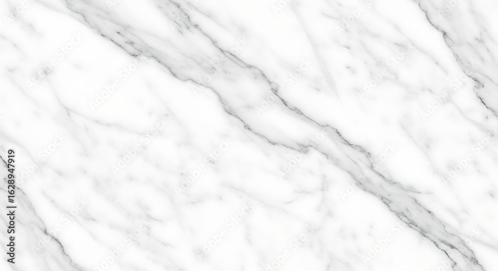 Fototapeta premium Elegant white marble texture with soft natural grey veins A luxurious stone surface with a classic polished look.
