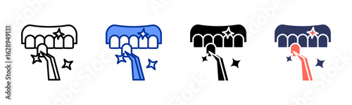 Dental Veneer icon sheet multiple style collection