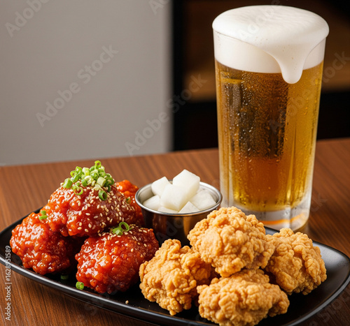 Korean Chicken and Beer Cola