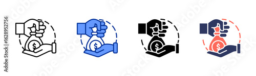 Corruption icon sheet multiple style collection