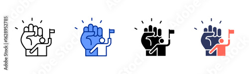 Civil Liberties icon sheet multiple style collection