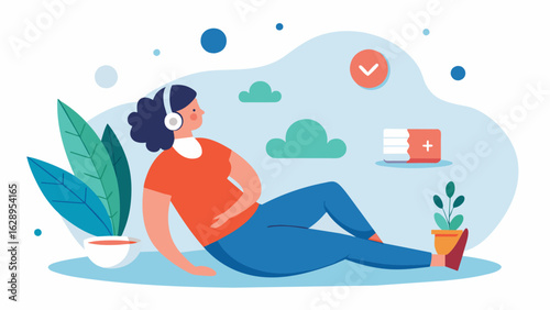 A blog post discussing the importance of listening to your body and taking rest days rather than pushing yourself to the brink in pursuit of a certain. Vector illustration