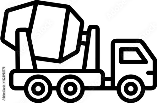 Concrete mixer truck lineal
