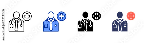 Doctor icon sheet multiple style collection