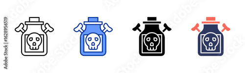 Poison icon sheet multiple style collection