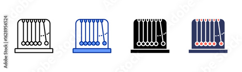 Newton Cradle icon sheet multiple style collection