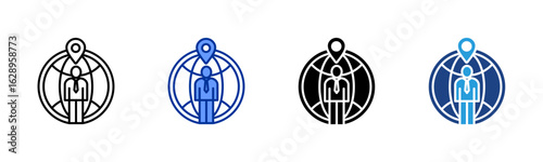 Expatriate icon sheet multiple style collection