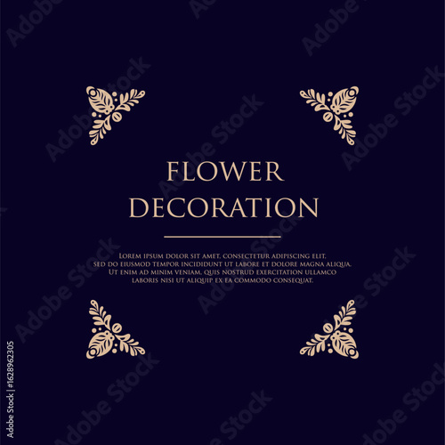 Elegant Floral Pattern. Exquisite Floral Pattern for Elegant Decoration and Design
