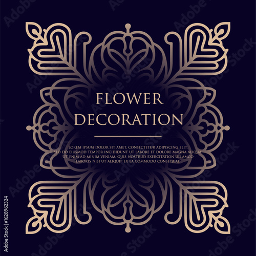 Elegant Floral Pattern. Exquisite Floral Pattern for Elegant Decoration and Design
