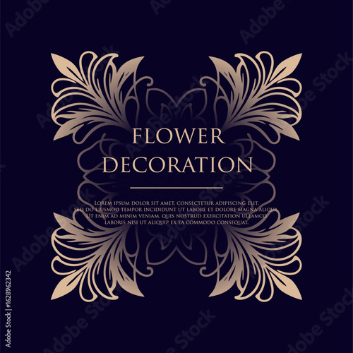 Elegant Floral Pattern. Exquisite Floral Pattern for Elegant Decoration and Design