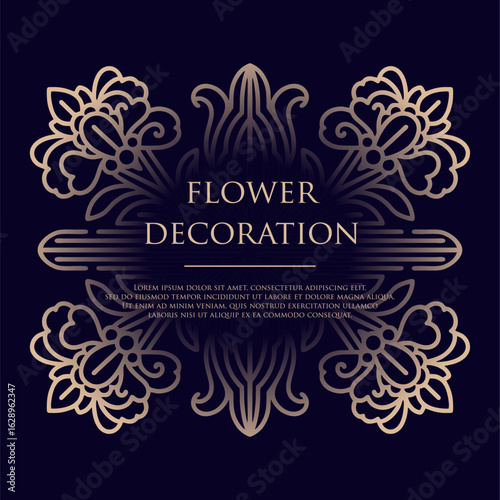 Elegant Floral Pattern. Exquisite Floral Pattern for Elegant Decoration and Design