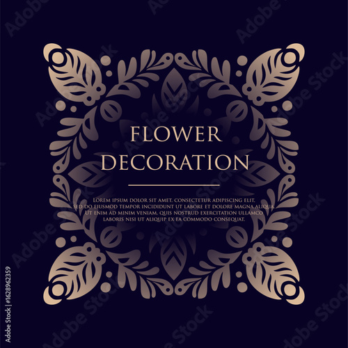 Elegant Floral Pattern. Exquisite Floral Pattern for Elegant Decoration and Design