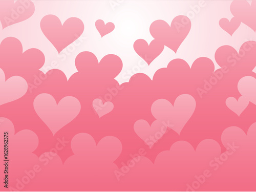 可愛いハートの背景素材