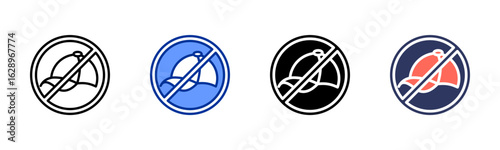 No Hat icon sheet multiple style collection