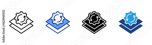 Batch Processing icon sheet multiple style collection