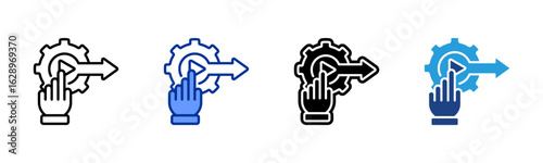 Actionable icon sheet multiple style collection