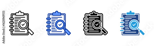 Evaluation icon sheet multiple style collection