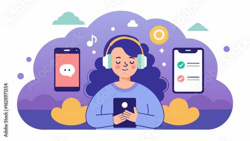 A groundbreaking app that combines cognitive behavioral therapy CBT techniques with personalized music playlists providing a unique and effective form.