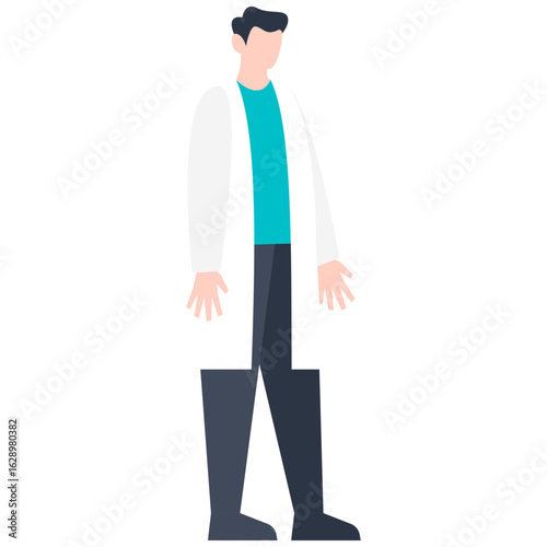 the doctor is standing