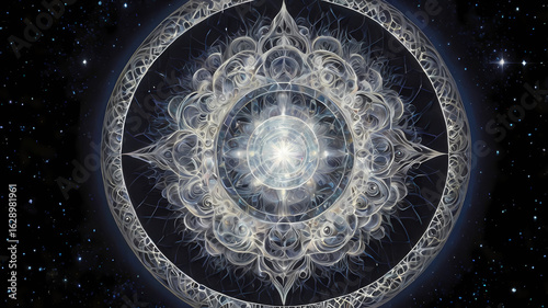 Oxalá, Orixá of Creation and Peace (Conceptual Abstract Art)
