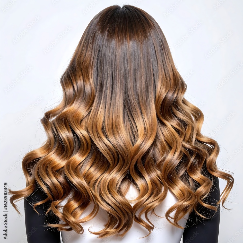 Fototapeta premium Woman's styled auburn hair