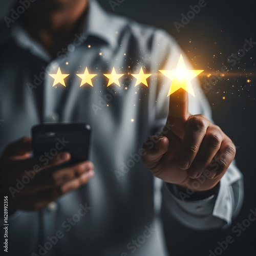 Customer Satisfaction Five Star Rating Experience