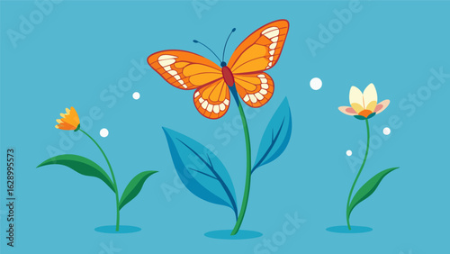 A butterfly flits gracefully from flower to flower representing the transformation and change that can occur during the healing process..