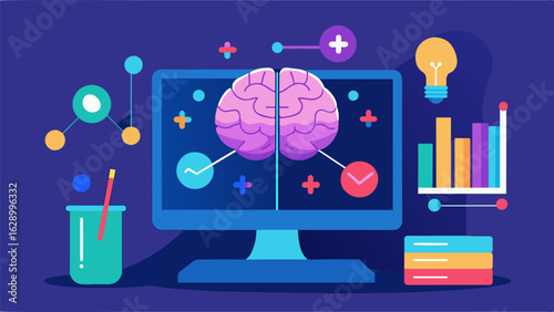 A digital interactive display allowed patients to see and manipulate 3D images of the brain to better conceptualize the chemical reactions caused by.
