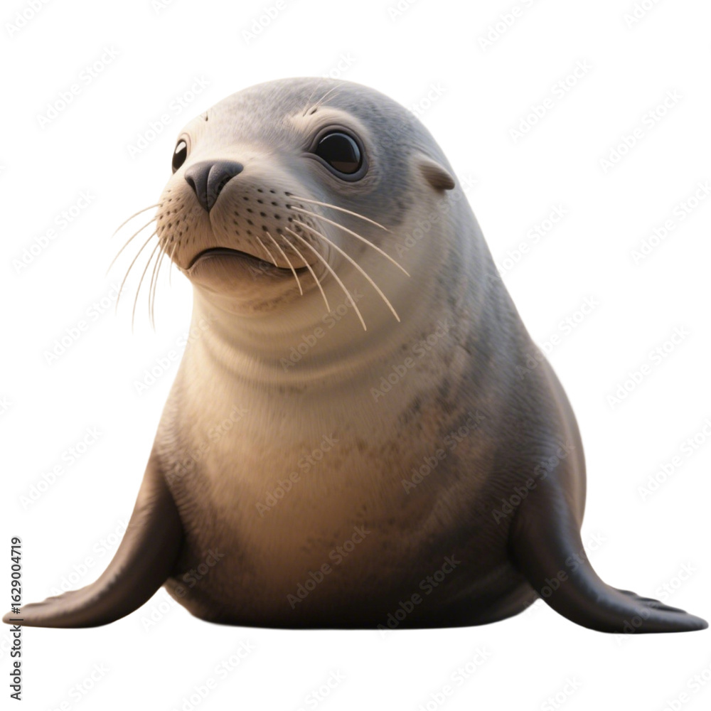 Naklejka premium アザラシ 生き物 動物