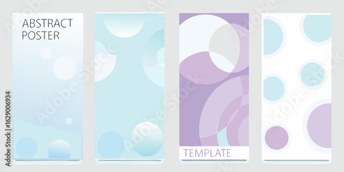 Abstract circle patterns on vertical templates