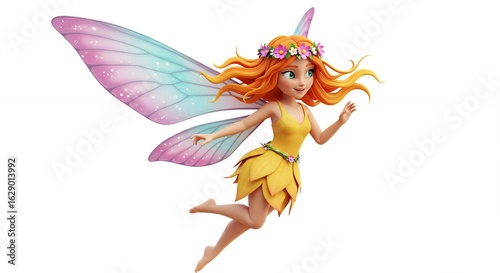 Flying fairy illustration