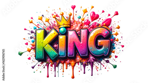 king png vector illustration 