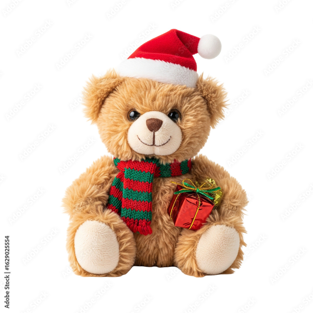 teddy bear with christmas gift teddy bear with christmas gift