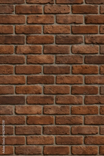 Wallpaper Mural Seamless red brick wall texture with uniform pattern, showcasing rustic architectural design perfect for backgrounds, construction themes, and urban industrial aesthetics.

 Torontodigital.ca