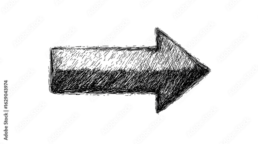 Fototapeta premium Hand drawn black arrow icon transparent. Arrow icon for your web site design, logo, app. Mark point icon design for business. Stock Illustration