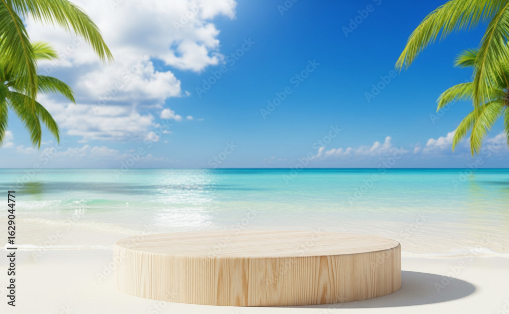 Obraz premium Sun and Surf Display Pedestal