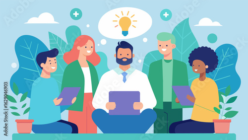 A group of medical professionals including psychiatrists and thes attending a workshop on how to incorporate psychedelic therapy into their practice.