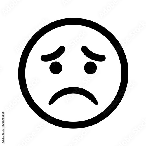 Frowning Face Icons
A simple and expressive collection of black and white sad and frowning face icons. This versatile set is perfect for apps, user interfaces