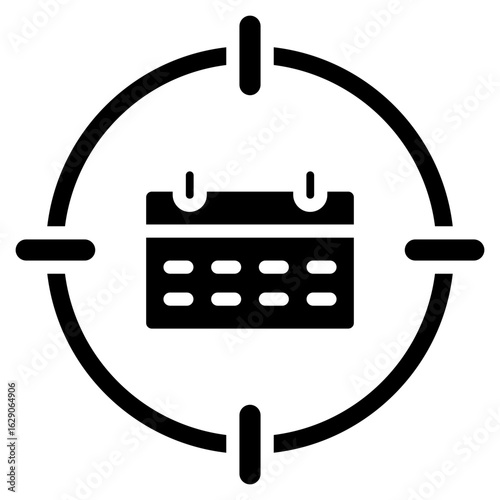 Weekly Goals Icon Element For Design