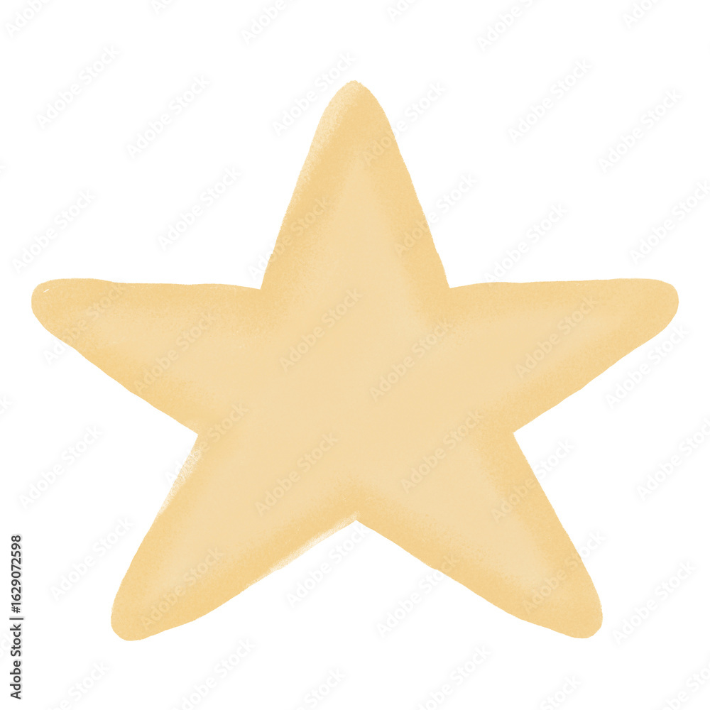 Obraz premium golden star isolated on white background