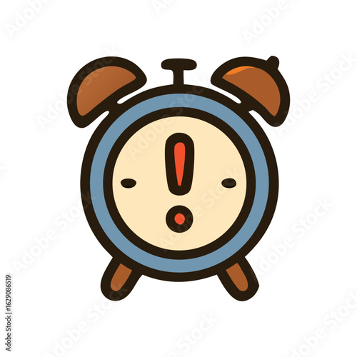 Limited time offer for an alarm clock with an exclamation point. Suitable for promotions, urgency, time management, productivity concepts, and advertising