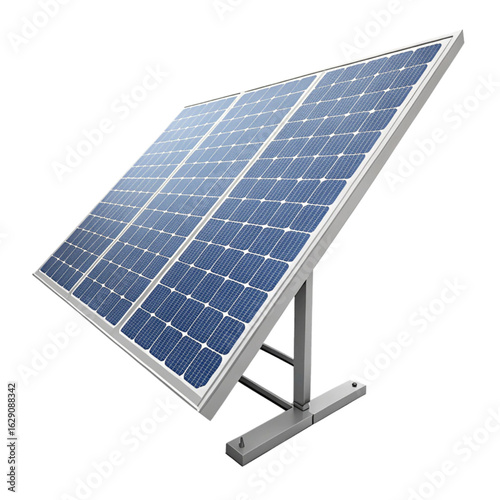 Modern solar panel array harnessing clean energy for a sustainable future in technology