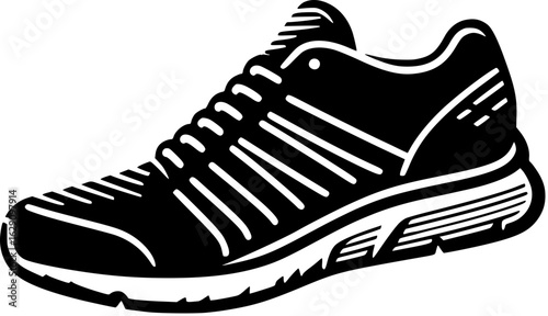 sport shoes isolated on white Generative AI