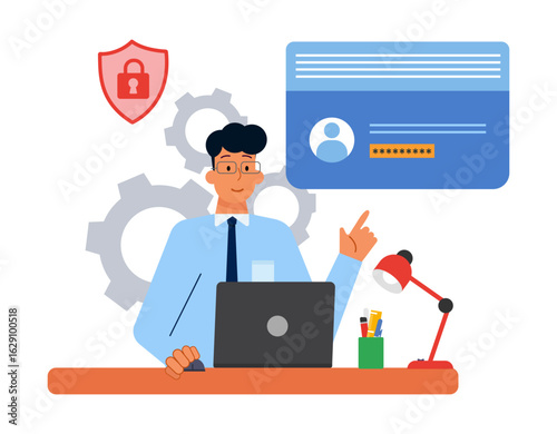 Multitasking at Work Illustration