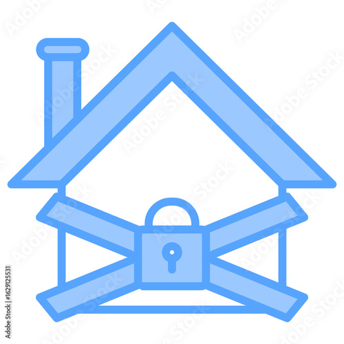 Foreclosure Properties Blue Icon