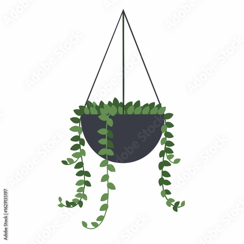 Hanging Planter with Lush Greenery