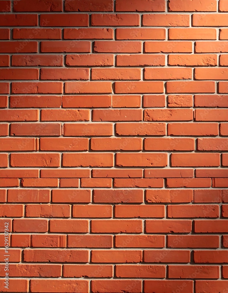 Obraz premium Brick wall illuminated by light