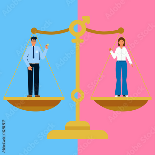 Gender equality and women empowerment concept